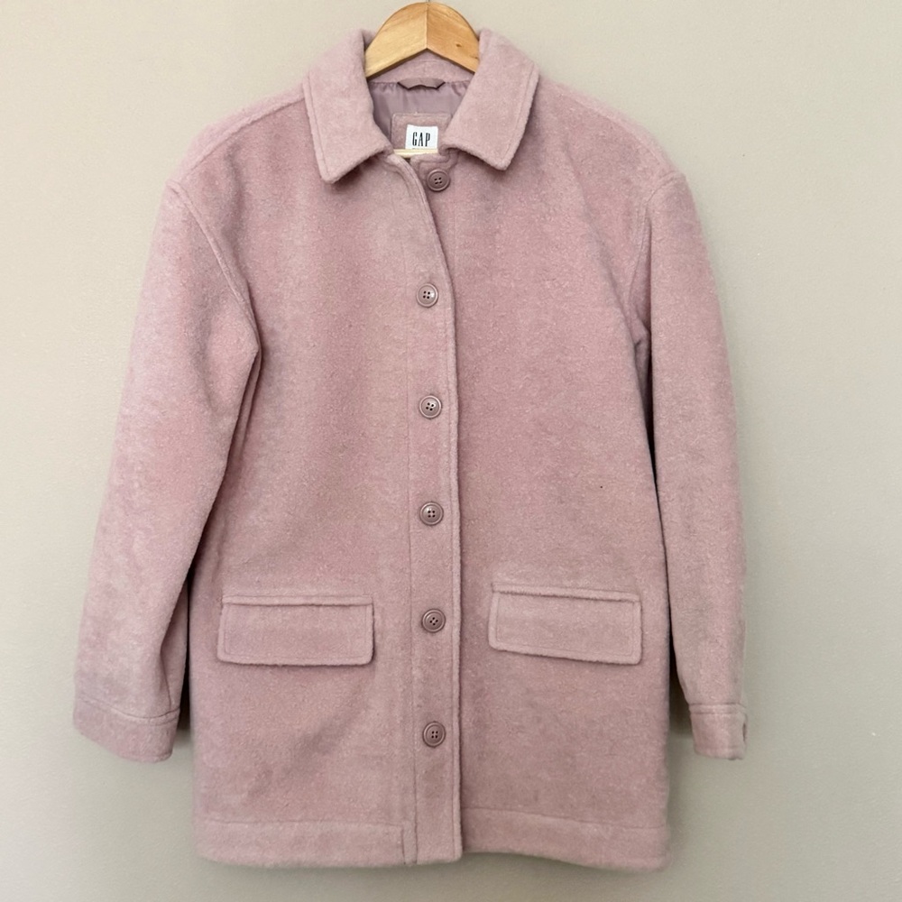 NEW GAP kids Soft Blush Pea Coat